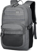 Skiennix Military Tactical Backpack - 3-Day Assault Pack with Molle System for Outdoor Adventures | Grey, 25L