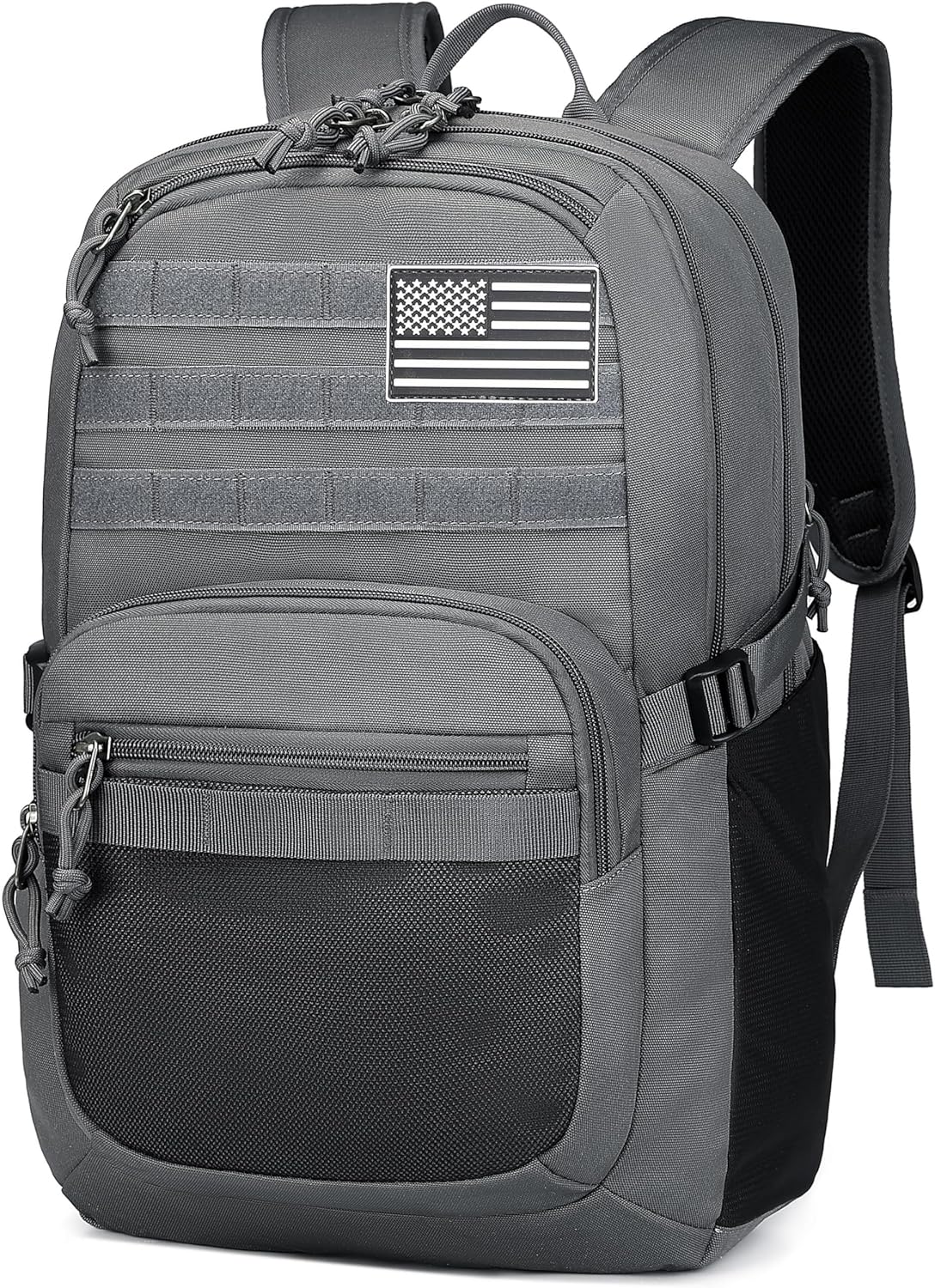 Skiennix Military Tactical Backpack - 3-Day Assault Pack with Molle System for Outdoor Adventures | Grey, 25L