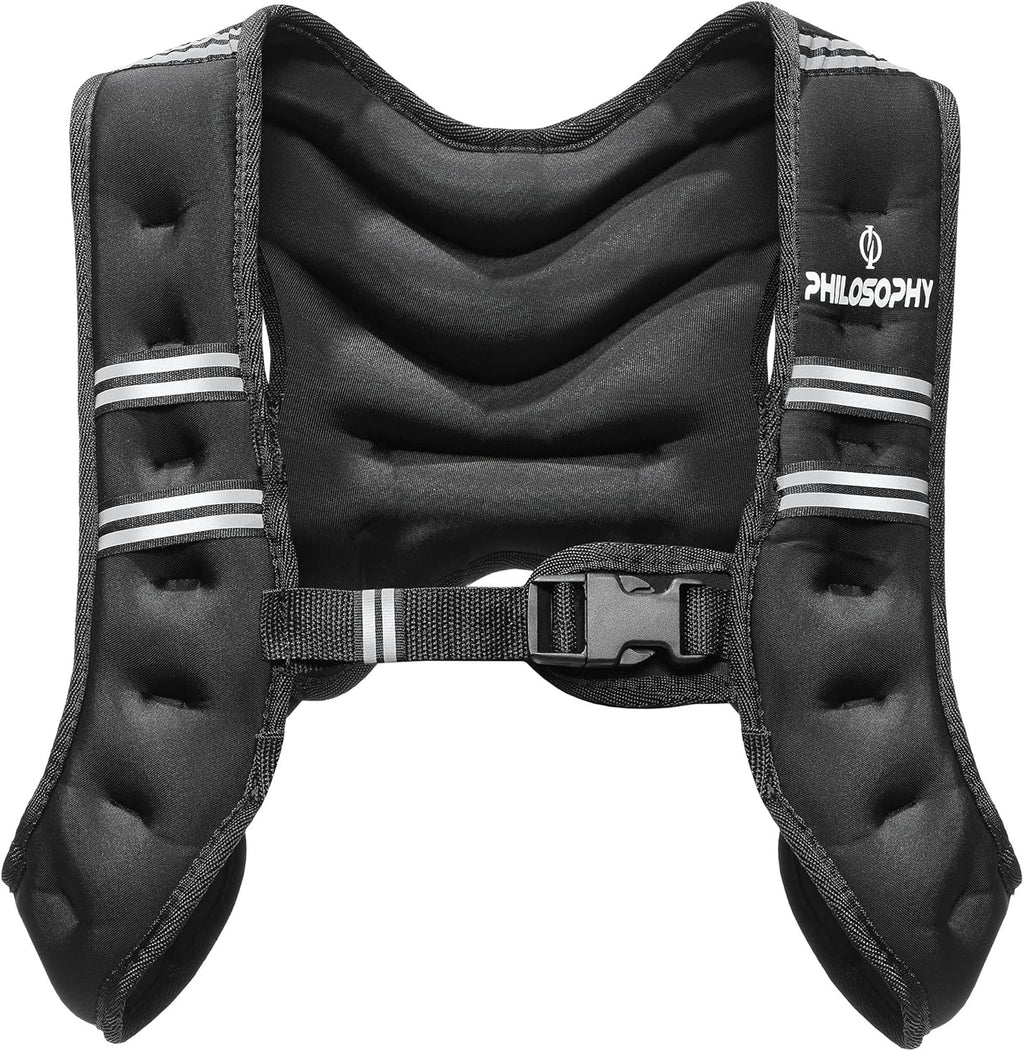 Philosophy Gym Weighted Workout Vest - Enhance Strength Training & Fitness | Adjustable Size