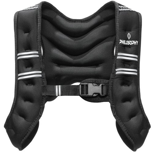 Philosophy Gym Weighted Workout Vest 12 LB, Strength Training Fitness Body Weight Vest