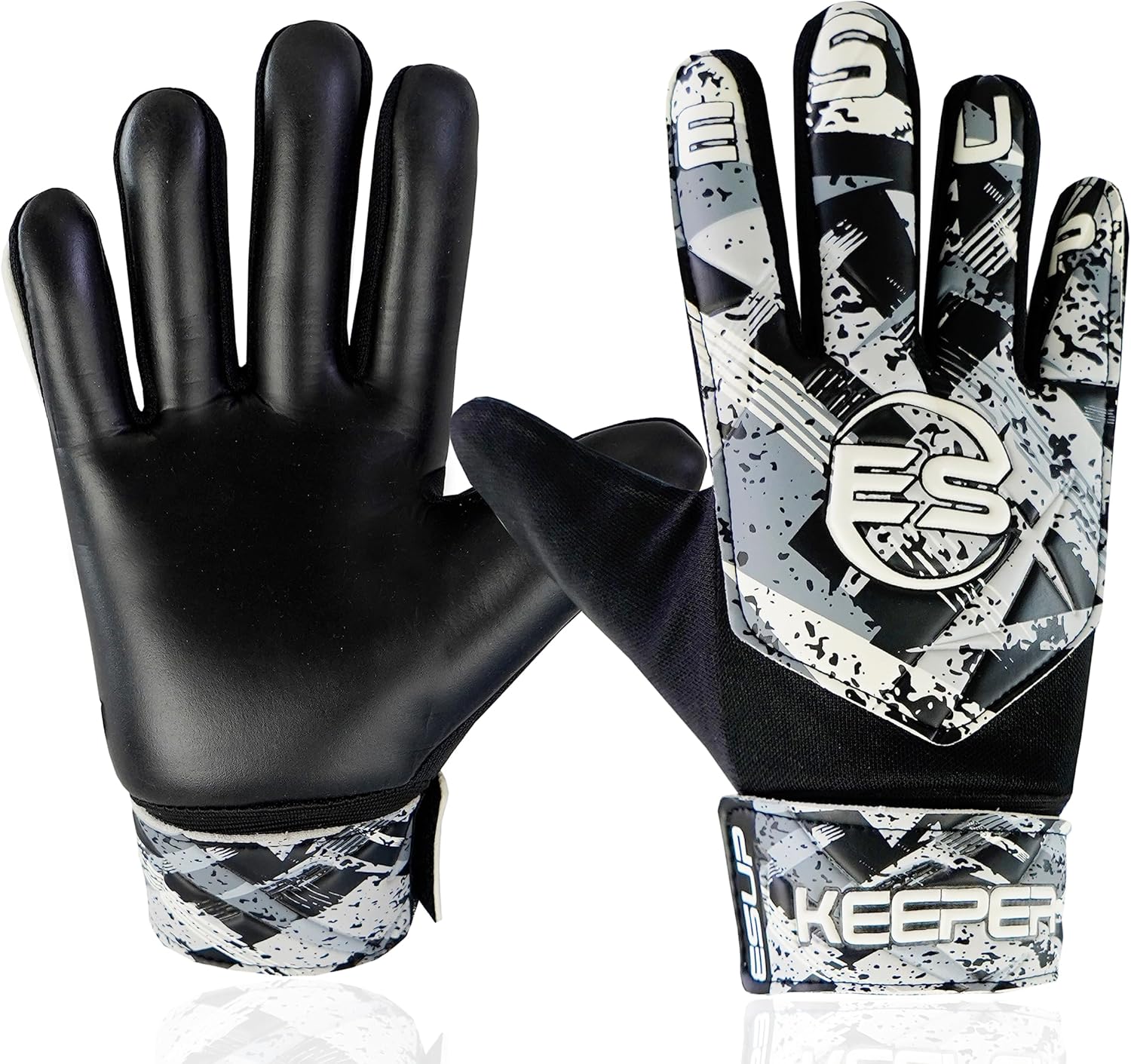 Regine Switzerland Soccer Goalie Gloves - Youth & Adult Football Keeper Gloves with Double Wrist Support & 4mm Anti-Slip Latex Palm