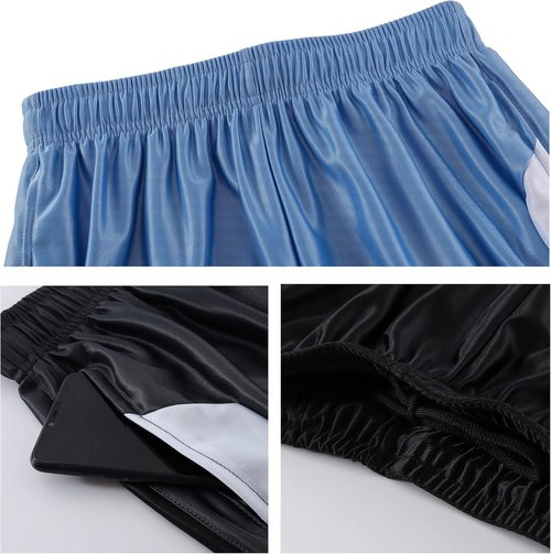 Abovewater Men's Basketball Shorts - Deep Pockets & Drawstring for Gym Training | Comfortable Fit
