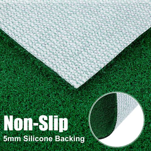 Drydiet Baseball Softball Training Batting Mat 5.97 x 2.36 ft Heavy Duty Hitting Mat Softball Training Equipment for Indoor Outdoor Floors Garage Backyard, Green