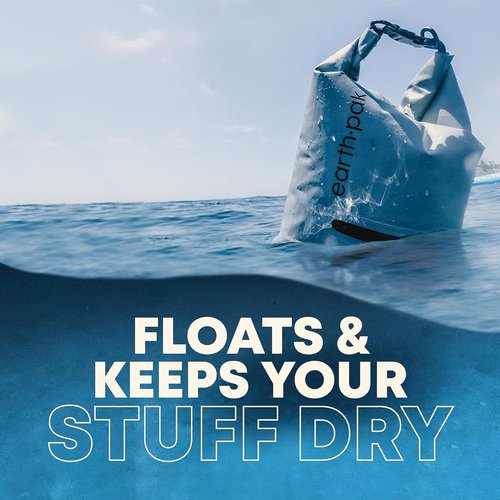 Earth Pak Waterproof Dry Bag - Keeps Gear Dry with Zippered Pocket | Durable & Lightweight Design