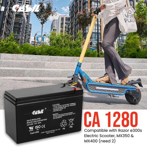 Casil Compatible with Razor MX350 Battery Upgrade Kit Razor MX400 Reliable Batteries for MX350 Perfect Replacement for Razor E325 E300 E225 E200 Ground Force Drifter Dune Buggy Models