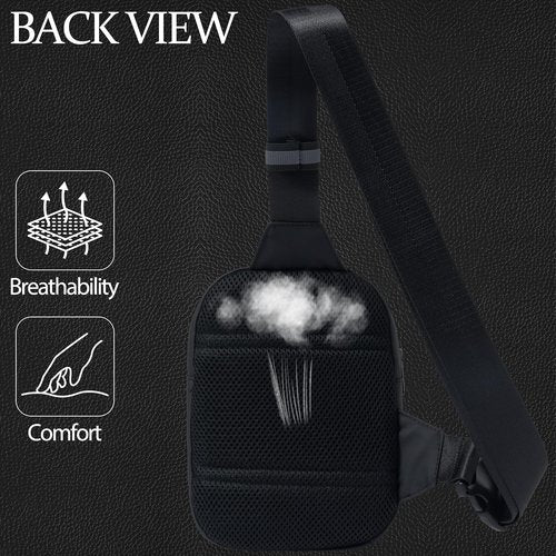 MAXTOP Small Sling Bag - Water Resistant Crossbody Chest Bag for Travel, Sports & Work