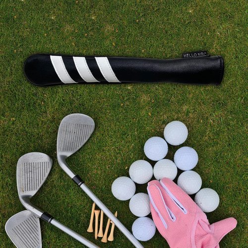 Yiju Golf Alignment Stick Cover Protective Case Scratch Resistant Golf Rod Protector for Aiming Exercise, Outdoor Golf Accessories, Black