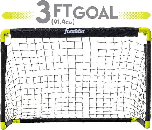 Franklin Sports Mini Soccer Goal Set - Includes Ball and Pump for Easy Setup | Perfect for Kids