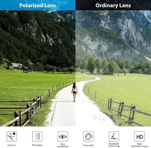 DEECOZY Polarized Outdoor Sunglasses - UV400 Protection for Men & Women | Ideal for Fishing, Cycling, Hiking
