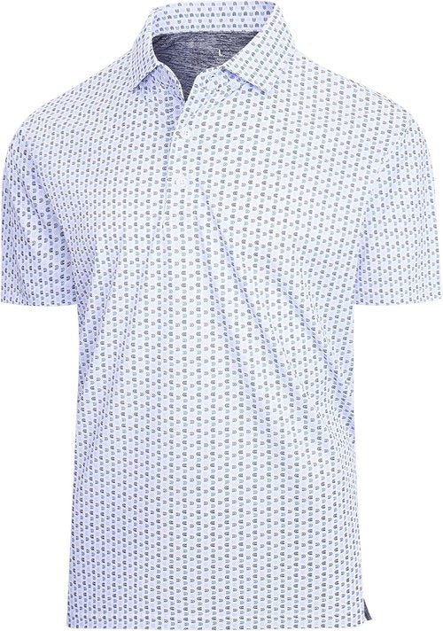 Esabel.C Men's Golf Shirts - Moisture-Wicking Short Sleeve Performance Polo | Active Fit, Stretch Design