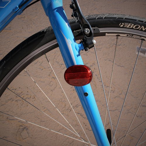 Life Mounts Bike Reflectors - Pack of 2, Red - 360-Degree Clamp-On Seat Post Reflector - Universal Mount for Bike Seats & Frames