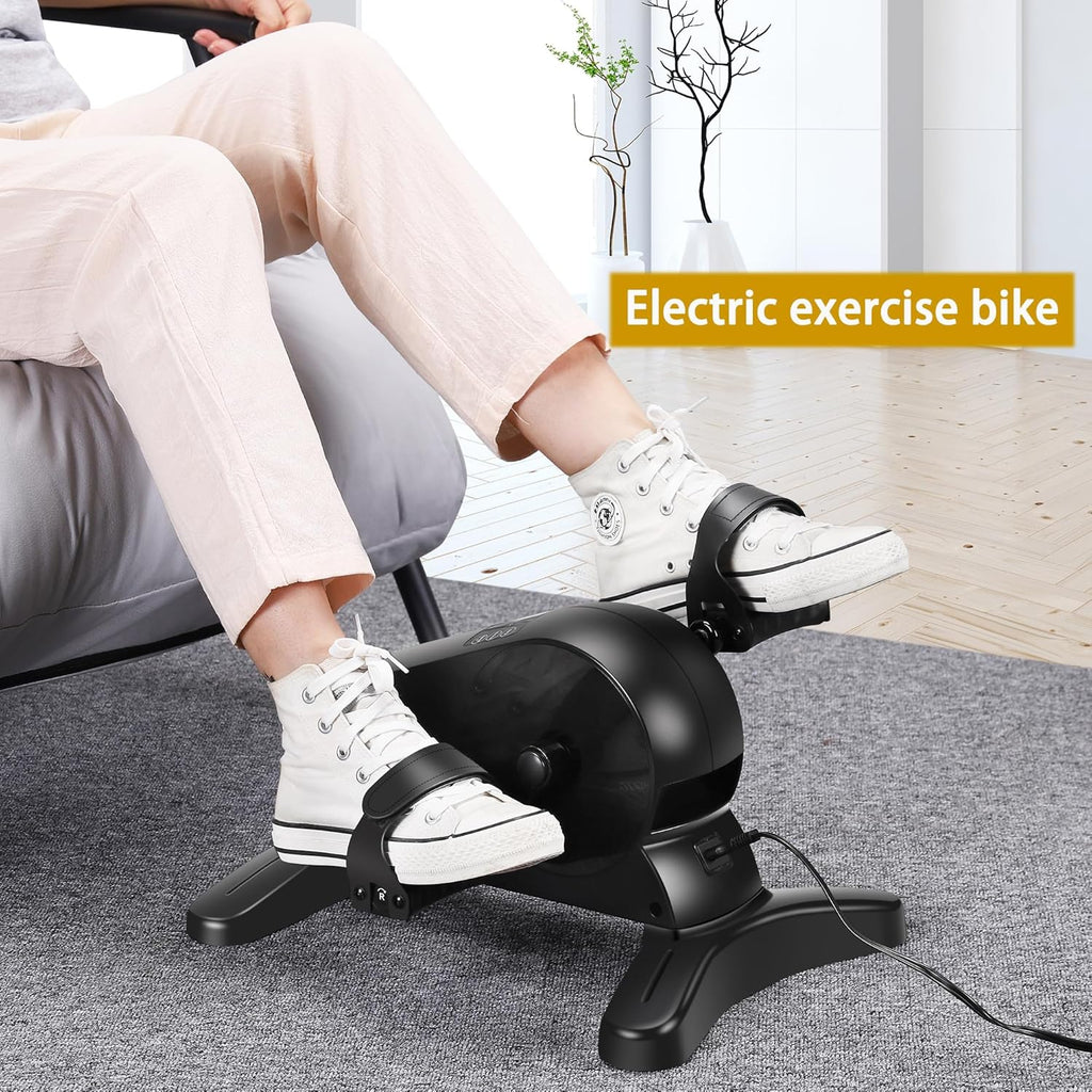Skiennix Electric Pedal Exerciser - Mini Motorized Bike for Low Impact Leg & Arm Workouts