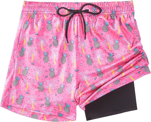 FT FENTENG Boys Swim Trunks - Quick Dry 2-in-1 Swim Shorts with Compression Liner | Sizes 4-17 Years
