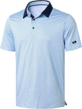 Obla Men's Golf Polo Shirt - Short Sleeve, Moisture-Wicking Performance in Casual Print