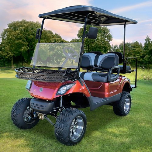 10L0L Golf Cart Mirrors, Folding Non-Drill Side Mirrors HD Glass Ultra Wide Sight Distance, Fits for Yamaha, Club Car, EZGO