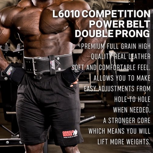Schiek Sports Leather 6010 Competition Power Lifting Belt - Large