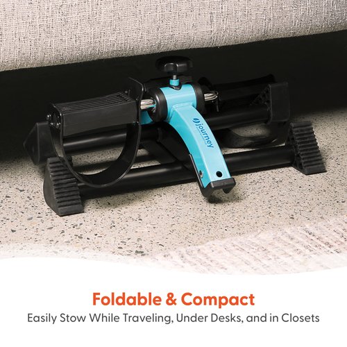 Journey Health & Lifestyle Exercise Peddler - Portable Foot Pedal Exerciser for Home Use - Under Desk Folding Workout Bike - Exerciser for Seniors