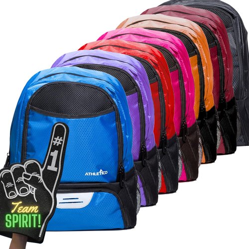 Athletico Youth Soccer Bag - Versatile Backpack for Soccer, Basketball & Volleyball | Separate Cleat & Ball Compartment
