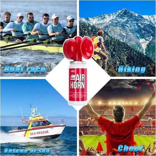 Fingig Mini Air Horn - Loud 1.4oz Safety Horn for Sports Events | Compact Red Design