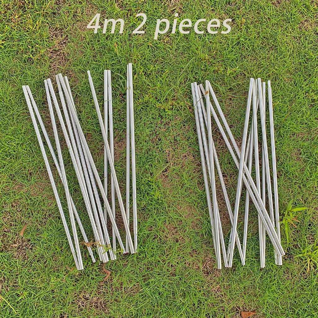 Replacement Tent Pole - 11.8 ft to 14.5 ft Aluminum Rod for Outdoor Camping | Collapsible Frame Repair
