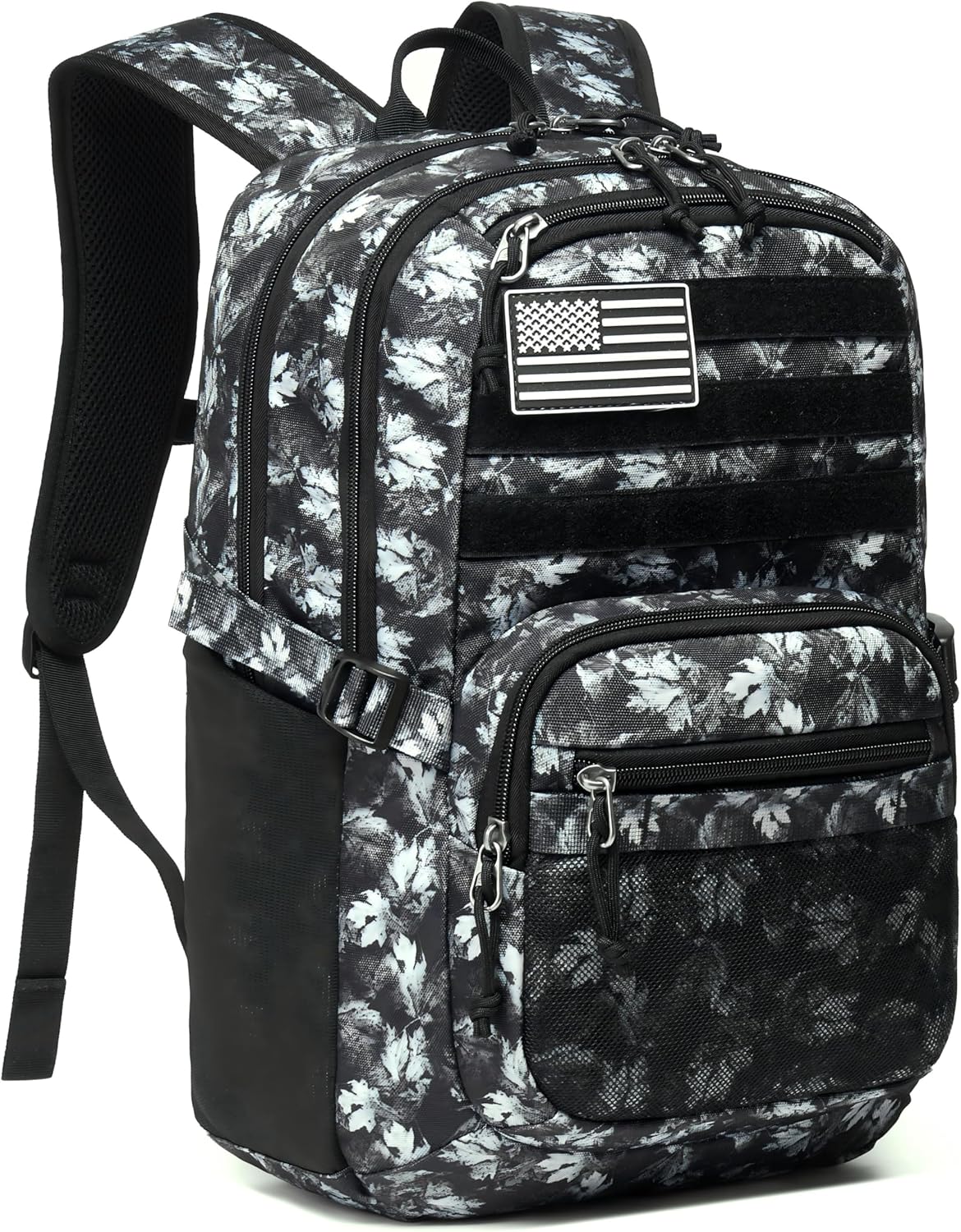 Skiennix Military Tactical Backpack - 3-Day Assault Pack with Molle System | Gray Maple Leaf, 25L