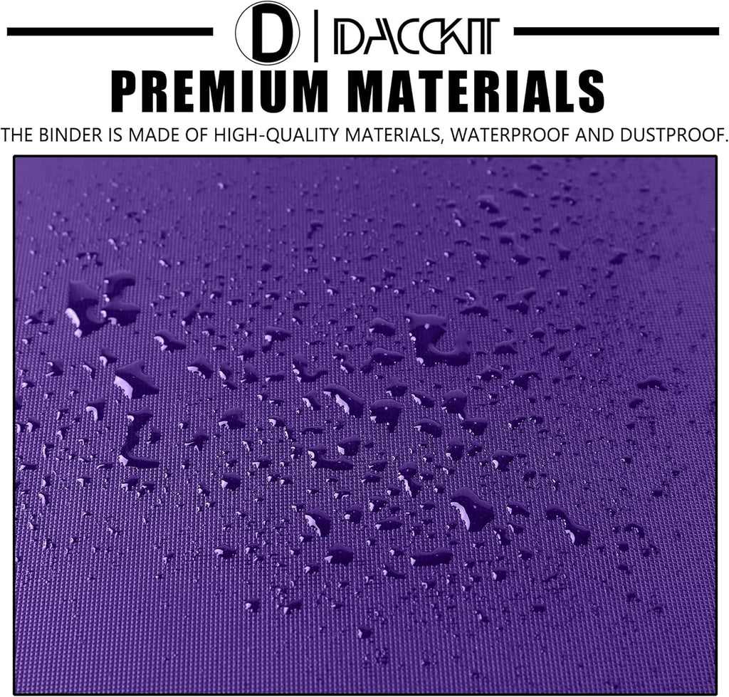 Premium Card Binder - 12 Pocket Design Fits 1200 Cards | Ringless with Sleeves for Trading & Sports Cards - Classic Purple