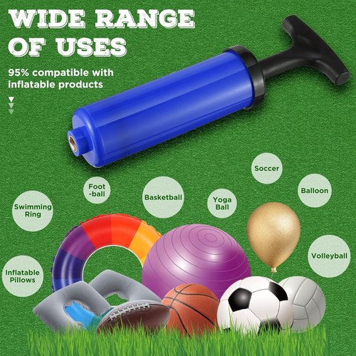 Fumete Ball Pump Kit - 100 Sets Portable Air Pump with Needle Nozzle & Extension Hose | Ideal for Sports Balls