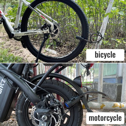 Bike Lock, [4ft/1.2m] Diyife Bike Cable Locks with 2 Keys, Weatherproof Heavy Duty Bicycle Lock Cable Anti-Theft Security Cable with Mounting Bracket for Motorcycle, Scooter, Ebike
