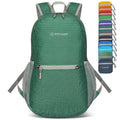 ZOMAKE Ultra Lightweight Hiking Backpack 20L - Packable Small Backpacks Water Resistant Daypack for Women Men(Forest Green Plaid)