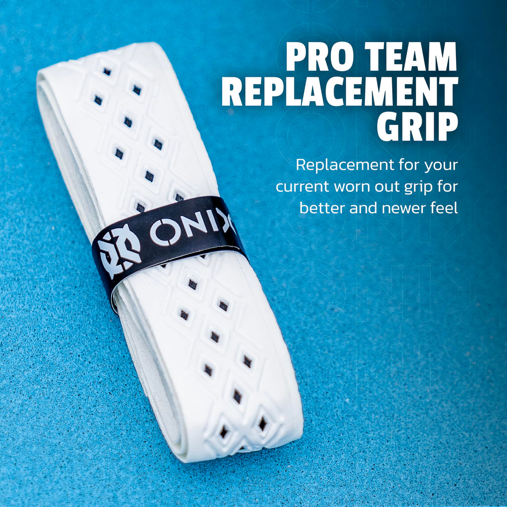 ONIX Pickleball Pro Team Perforated Replacement Grip — Black/Orange for Superior Comfort, Enhanced Control, and Long-Lasting Performance During Play