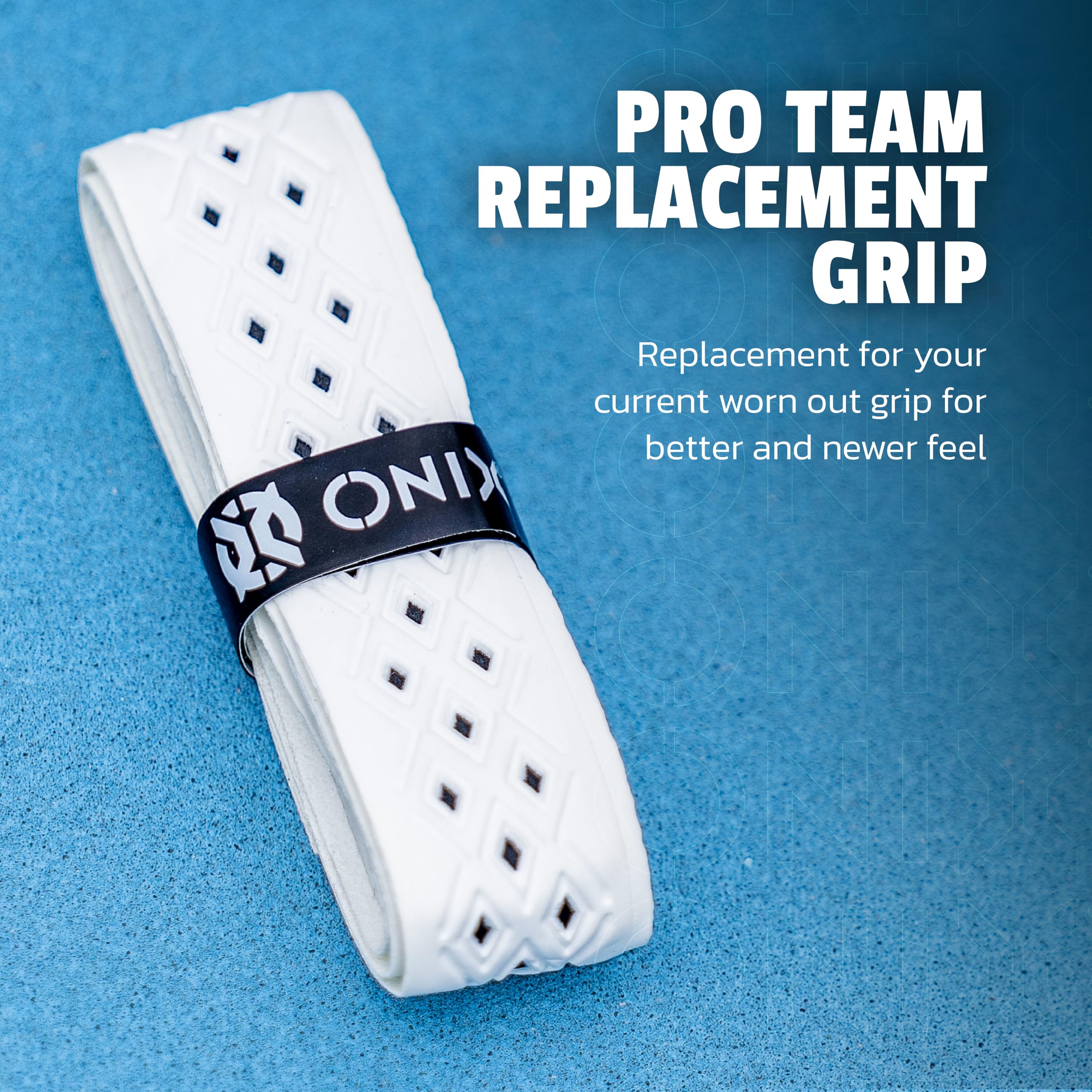 ONIX Pickleball Pro Team Perforated Replacement Grip — Black/Orange for Superior Comfort, Enhanced Control, and Long-Lasting Performance During Play