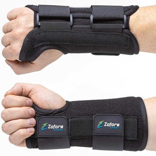 Carpal Tunnel Wrist Brace by [Brand Name] - Dual Strap Support with Metal Splint for Pain Relief - Right (L/XL)