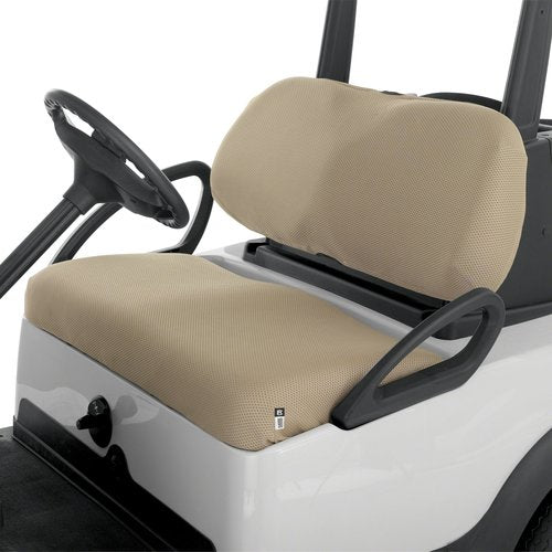 Classic Accessories Fairway Diamond Air Mesh Golf Cart Seat Cover, Light Khaki