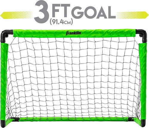 Franklin Sports Mini Soccer Goal Set - Includes Ball & Pump | Perfect for Backyard Play