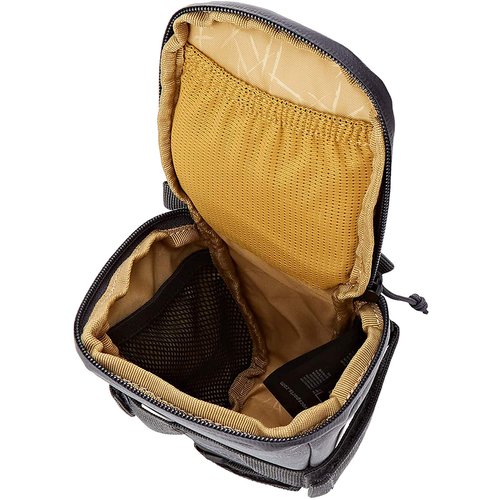EVOC SEAT BAG TOUR saddle bag, Bicycle frame bag for more storage space on the seat post (size: L, 1L storage space, abrasion-resistant, water-repellent, Hypalon reinforcement), Clay Yellow