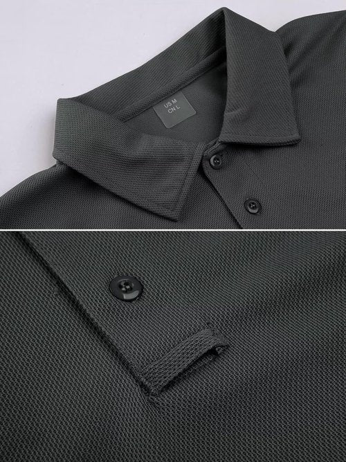 MAGCOMSEN Men's Quick-Dry Tactical Polo Shirt - Short Sleeve Pique Jersey for Golf & Active Wear