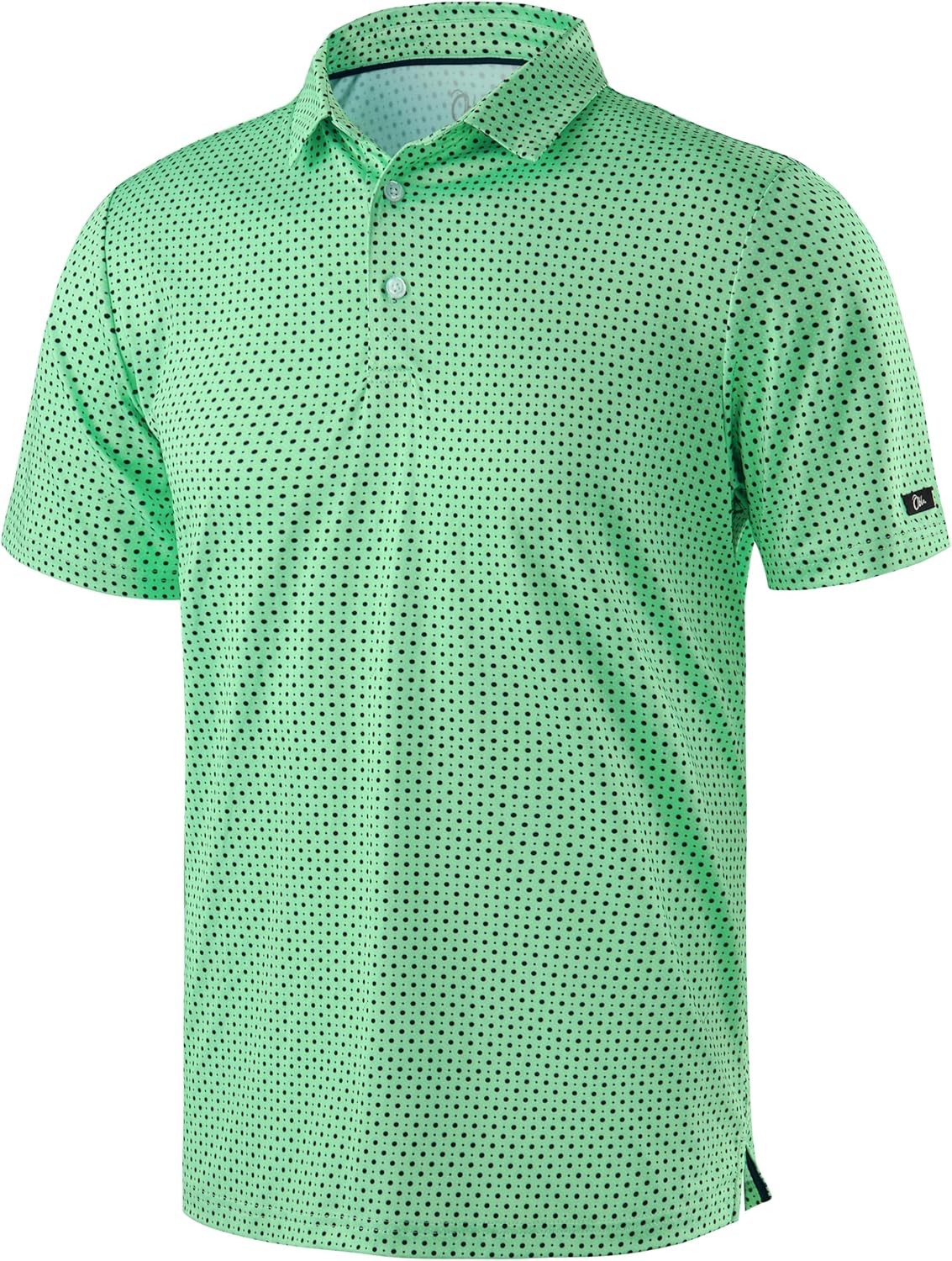 Obla Men's Golf Polo Shirt - Moisture-Wicking Short Sleeve Performance Top | Casual Print Design