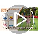 Foldable Baby Swing Stand for Indoor & Outdoor Use - Fits Most Swings