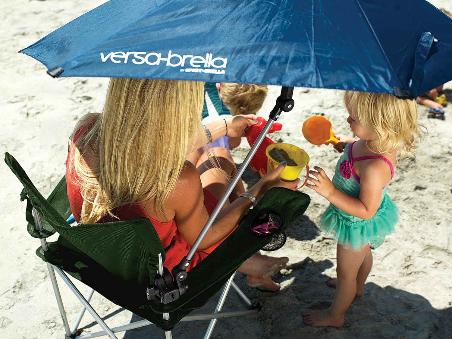 Sport-Brella Versa-Brella Adjustable SPF 50+ Umbrella with Universal Clamp - Perfect for Outdoor Use