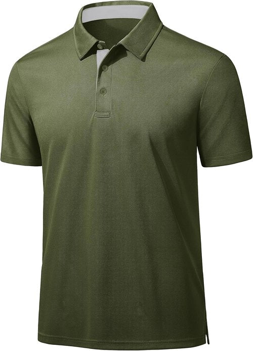MAGCOMSEN Men's Polo Shirt - Moisture-Wicking Quick-Dry Performance Golf Shirt | Casual Short Sleeve