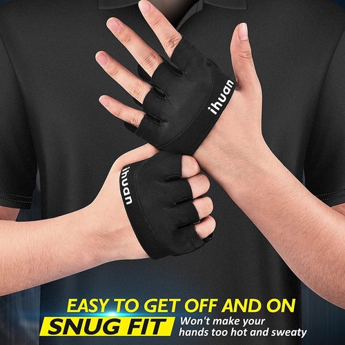 Ihuan Weight Lifting Gym Workout Gloves - Ideal for Men & Women | Perfect for Training & Fitness