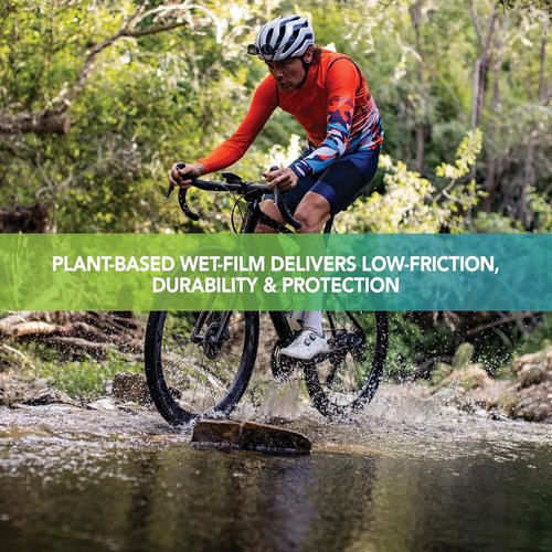 Finish Line Boosted Bio Wet Bike Chain Lubricant - Plant-Based, Water-Repelling Formula, 2 oz