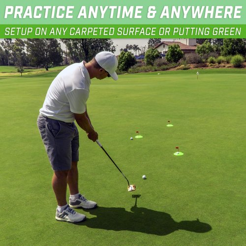 GoSports Pure Putt Challenge Putting Cups 3 Pack - Practice Putting Indoors & Outdoors