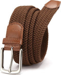 CHAOREN Men's Braided Stretch Golf Belt - Perfect Fit for Casual Shorts & Jeans - 1 3/8" Width