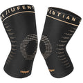 JIUFENTIAN Copper Knee Sleeve,Copper Knee Braces for Women and Men Arthritis,ACL, Tendinitis, Meniscus Tear, Joint Pain Relief, Running, Working Out, Fitness, Weightlifting (Medium)