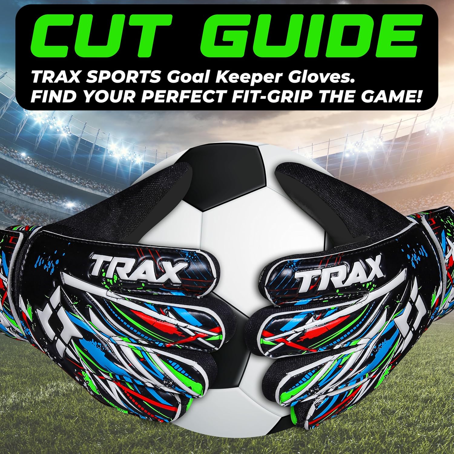 Skiennix Soccer Goalie Gloves - Youth & Adult Football Goalkeeper Gloves with 4mm Anti-Slip Grip & Wrist Protection