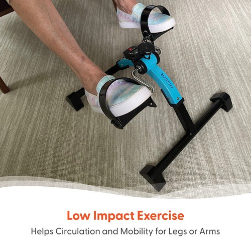 Journey Health & Lifestyle Exercise Peddler - Portable Foot Pedal Exerciser for Home Use - Under Desk Folding Workout Bike - Exerciser for Seniors