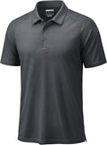 TACVASEN Men's Polo Shirt - Short Sleeve Dry Fit Collared Golf Shirt | UPF 50+ Performance Wear