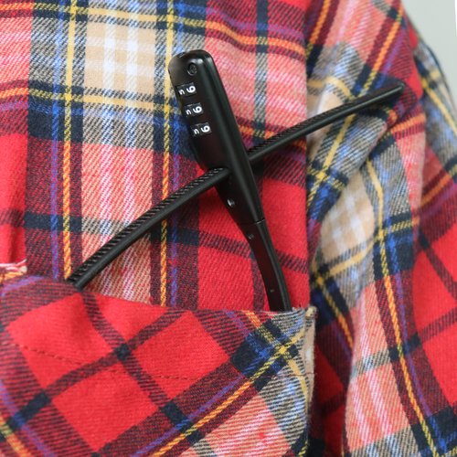 WARLION Zip Tie Lock - 3-Digit Adjustable Cable Lock, for Bike Rack, Motorcycle Helmet, Skateboard, Skis, French Door, Stroller & Cabinet - Ideal for Lightweight Security (1 Pack)