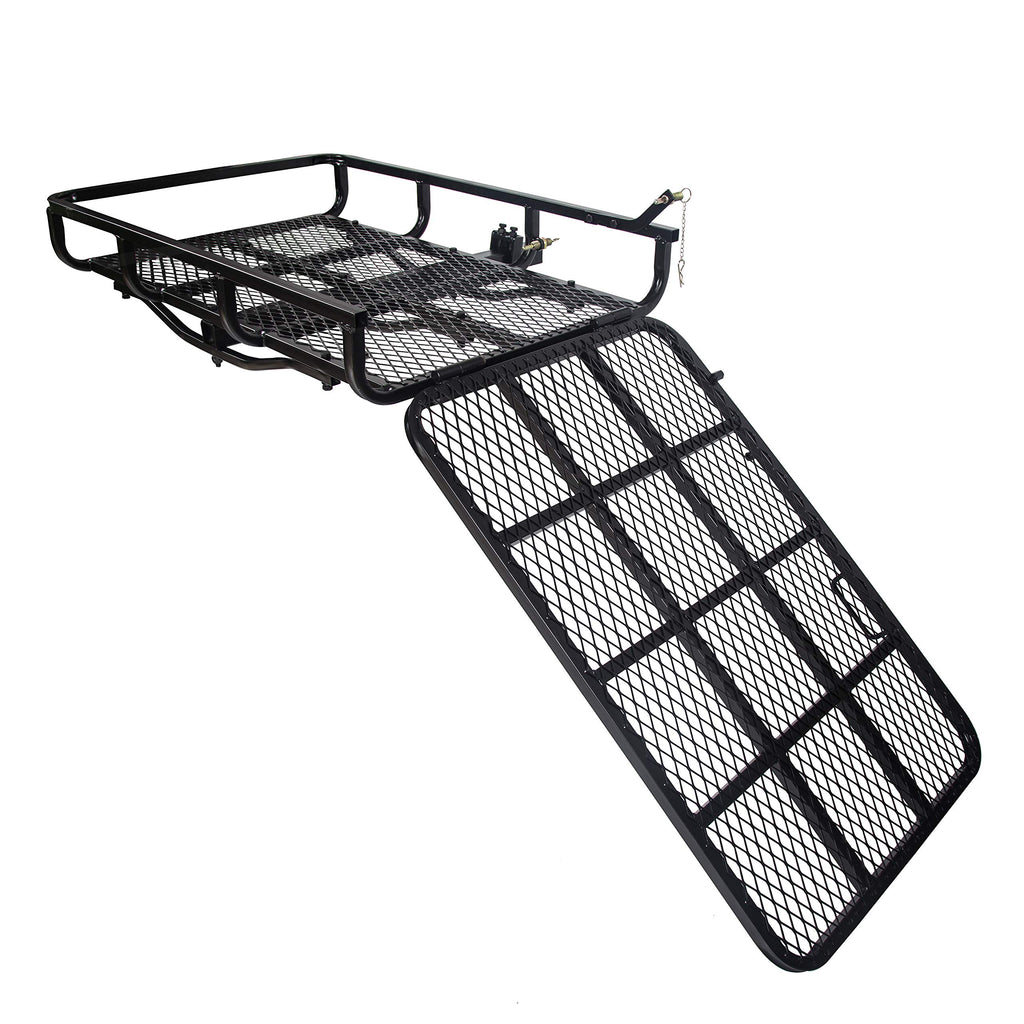 ECOTRIC Hitch Mount Wheelchair Carrier Electric Wheelchair Cargo Mobility Scooter with Hitch & Loading Ramp, 73lbs Weight, 500lbs Capacity